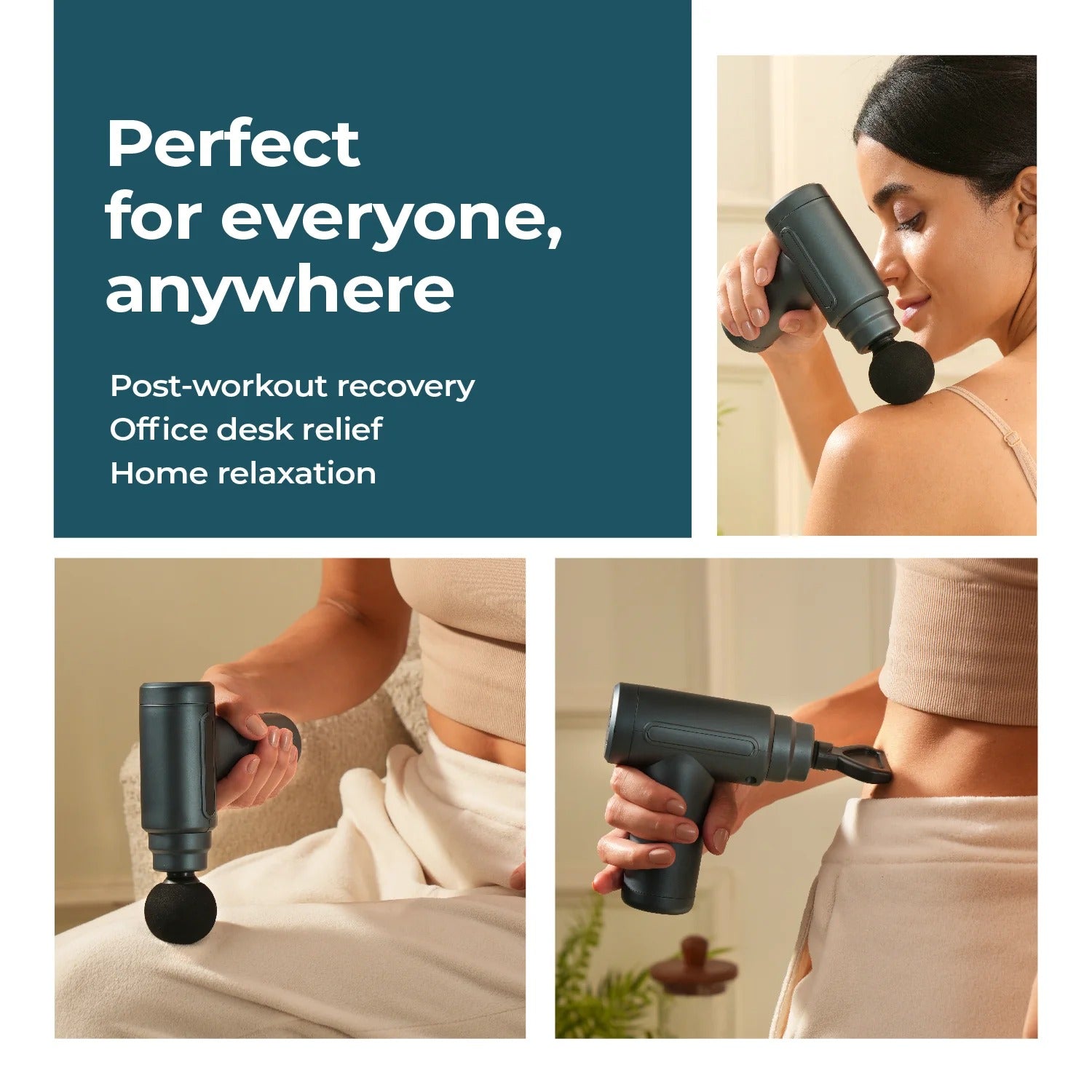 Body massager gun jet black